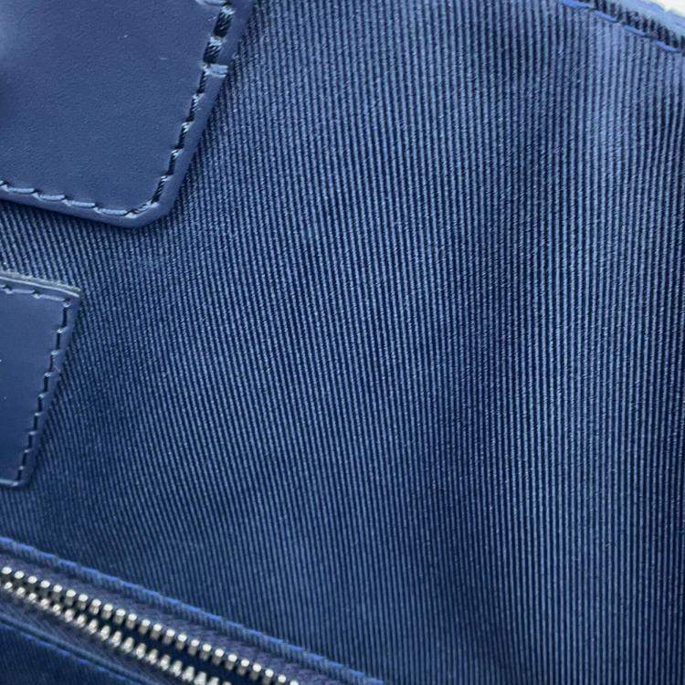 Pre Owned Louis Vuitton Monogram Savannah Chapman Brothers Navy Monogram Canvas Tote Bag