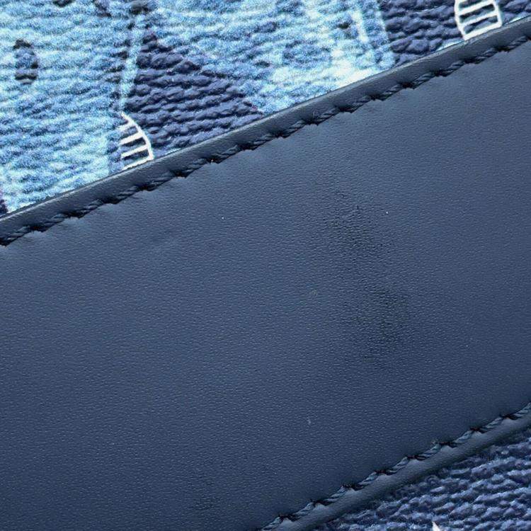 Pre Owned Louis Vuitton Monogram Savannah Chapman Brothers Navy Monogram Canvas Tote Bag