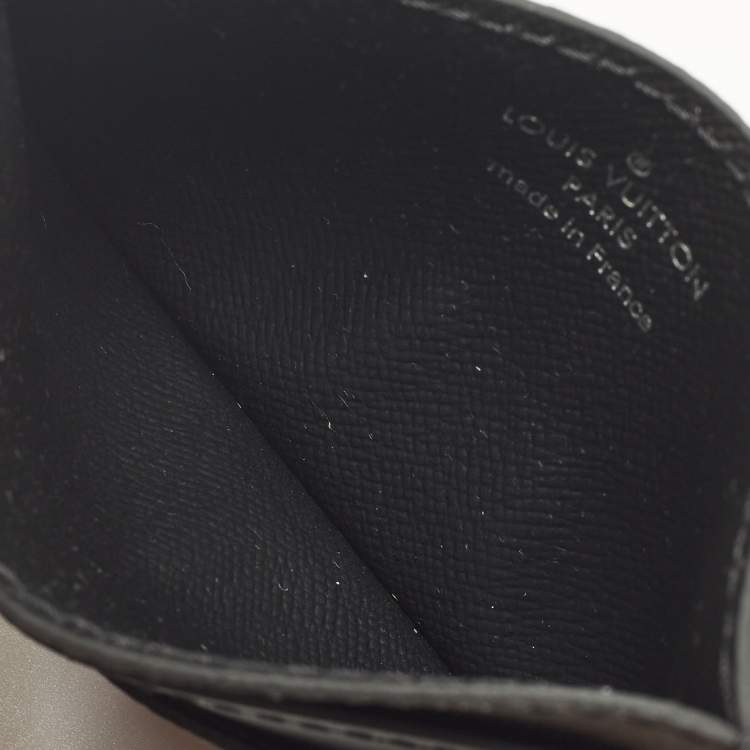Pre Owned Louis Vuitton Monogram Eclipse Canvas Double Card Holder