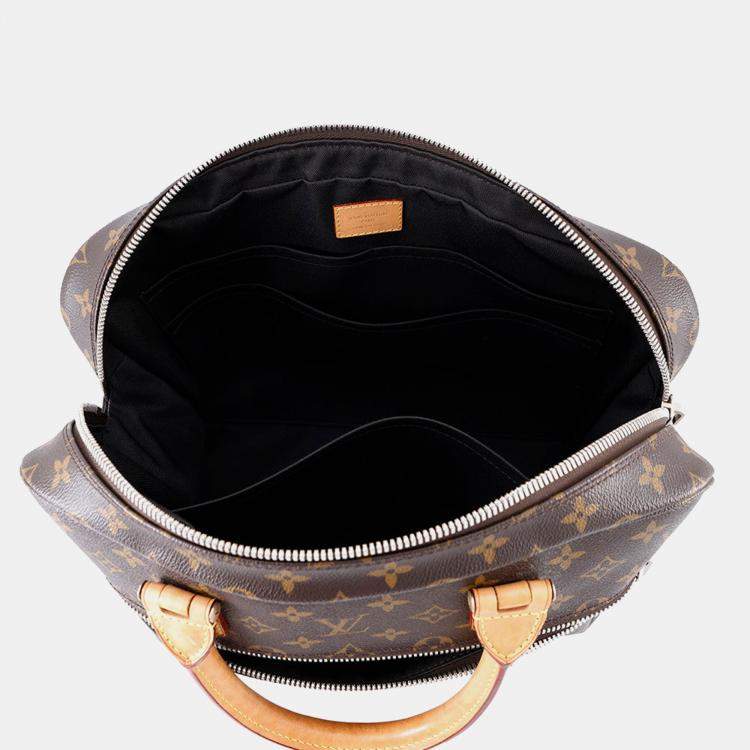 Pre Owned Louis Vuitton Horizon Briefcase Brown Monogram
