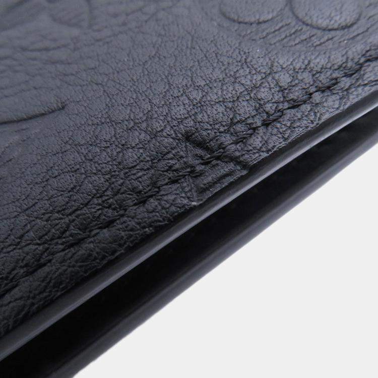 Pre Owned Louis Vuitton Portefeuille Brazza Noir Monogram Shadow