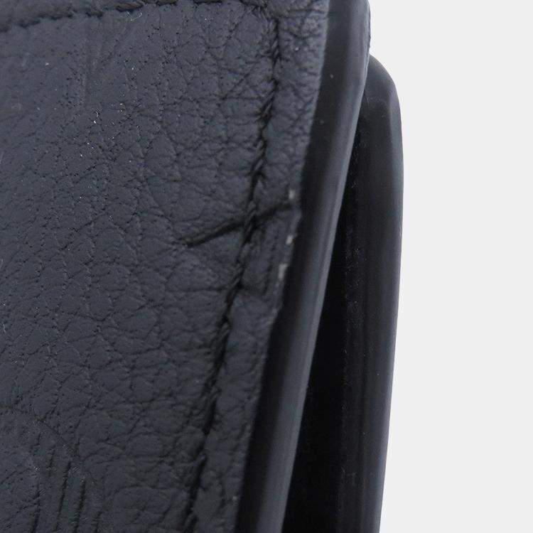 Pre Owned Louis Vuitton Portefeuille Brazza Noir Monogram Shadow