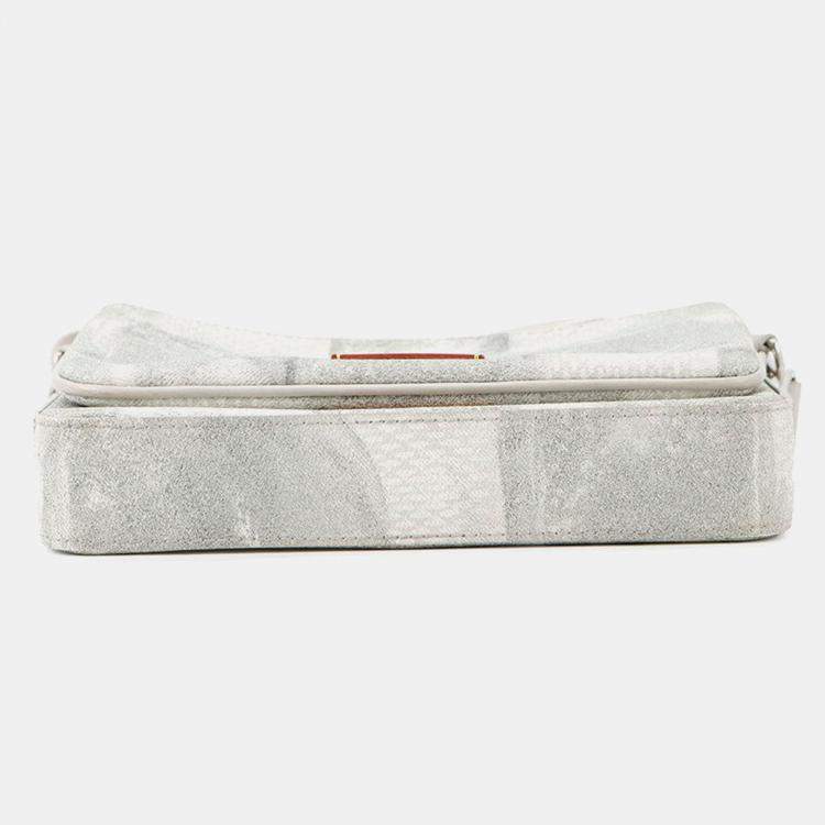 Pre Owned Louis Vuitton Trio Messenger Gray Damier Salt