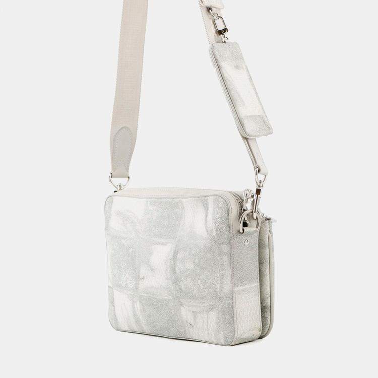 Pre Owned Louis Vuitton Trio Messenger Gray Damier Salt