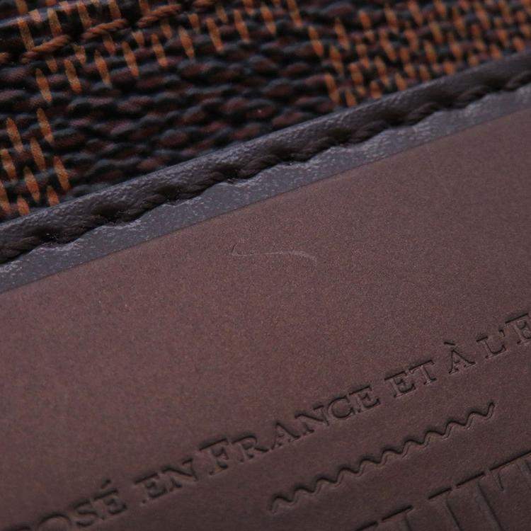 Pre Owned Louis Vuitton Bum Bag Brooklyn Brown Damier Ebene Canvas