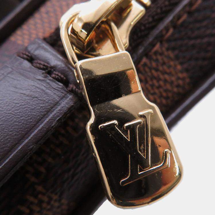 Pre Owned Louis Vuitton Bum Bag Brooklyn Brown Damier Ebene Canvas