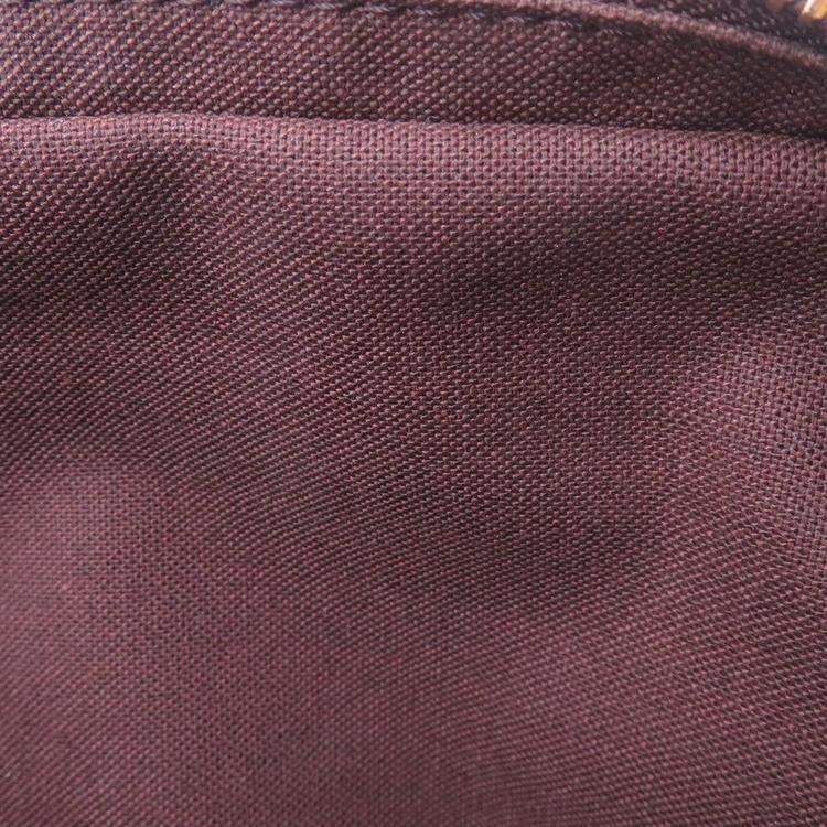 Pre Owned Louis Vuitton Bum Bag Brooklyn Brown Damier Ebene Canvas