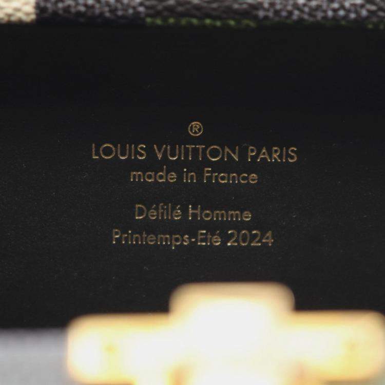 Pre Owned Louis Vuitton Neo Wallet Trunk Shoulder Bag Coated Canvas And Leather Damouflage Pattern Khaki Multicolor
