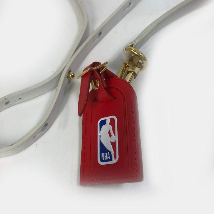 Pre Owned Louis Vuitton Soft Trunk Phone Box Pochette Shoulder Bag In Leather/Monogram Canvas White/Brown