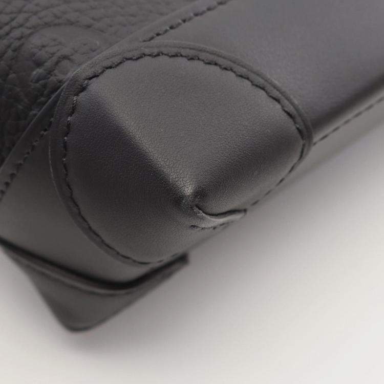 Pre Owned Louis Vuitton Steamer Pm Handbag Leather Monogram Taurillon Black