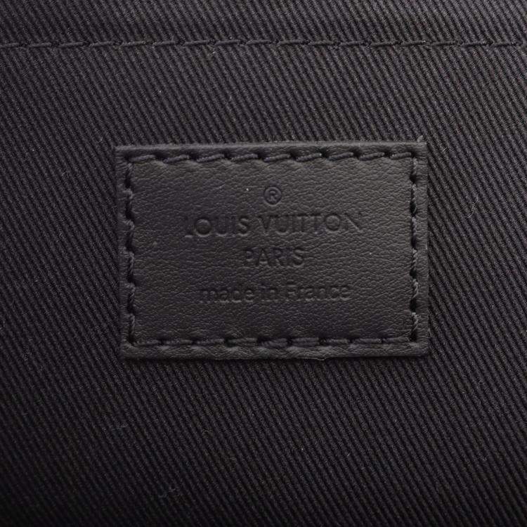 Pre Owned Louis Vuitton Steamer Pm Handbag Leather Monogram Taurillon Black