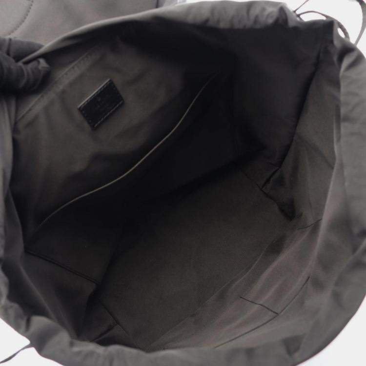 Pre Owned Louis Vuitton Montsouris Rucksack Coated Canvas And Leather Monogram Eclipse Black