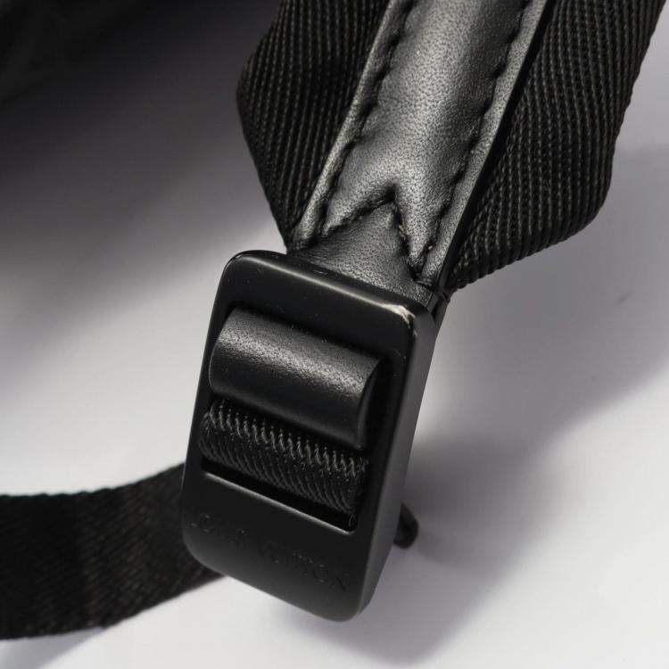 Pre Owned Louis Vuitton Montsouris Rucksack Coated Canvas And Leather Monogram Eclipse Black