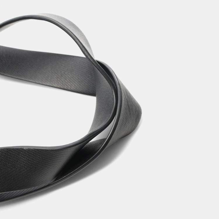 Pre Owned Louis Vuitton Shopper Tote Mm Bag Leather Black