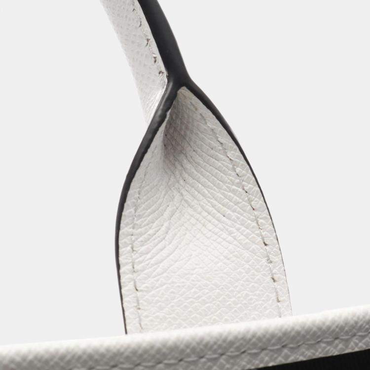 Pre Owned Louis Vuitton Weekend Tote Nm Coated Canvas And Leather Taiga Rama Bag White