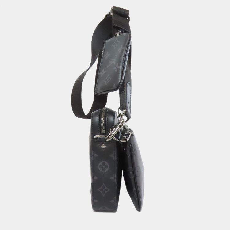 Pre Owned Louis Vuitton Trio Messenger Shoulder Bag Monogram Eclipse