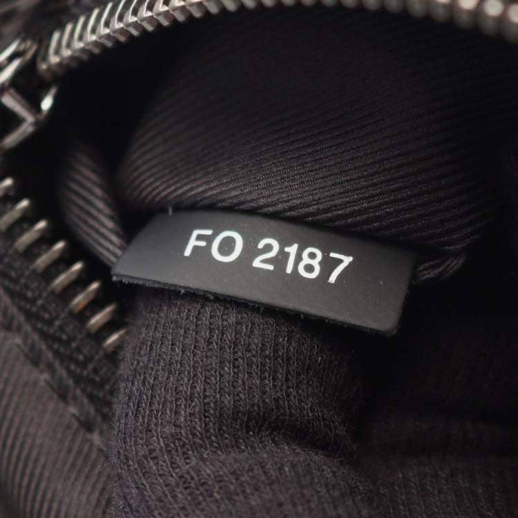 Pre Owned Louis Vuitton Messenger Voyage Pm Shoulder Bag In Monogram Eclipse Coated Canvas And Leather Black