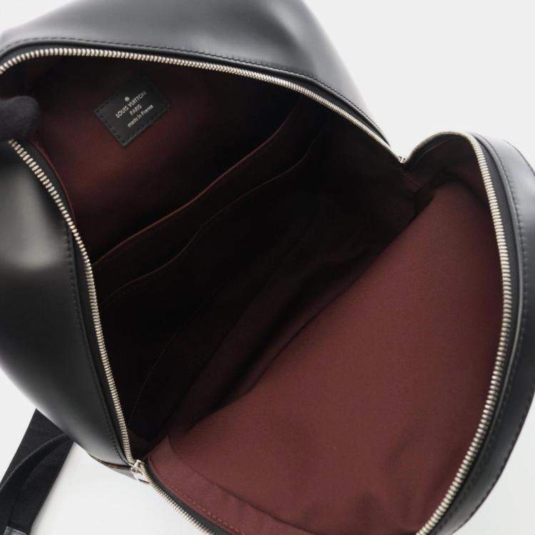 Pre Owned Louis Vuitton Josh Rucksack Coated Canvas And Leather Monogram Macassar Backpack Brown Black