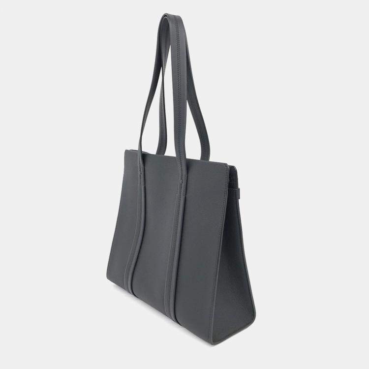 Pre Owned Louis Vuitton Black Leather Aerogram Tote Bag