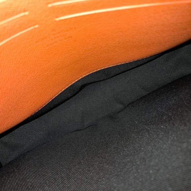 Pre Owned Louis Vuitton Orange Coated Canvas Eclipse Pochette Voyage MM