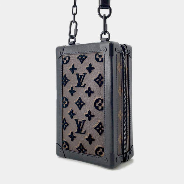 Pre Owned Louis Vuitton Vertical Soft Trunk Noir Monogram / Toughtage