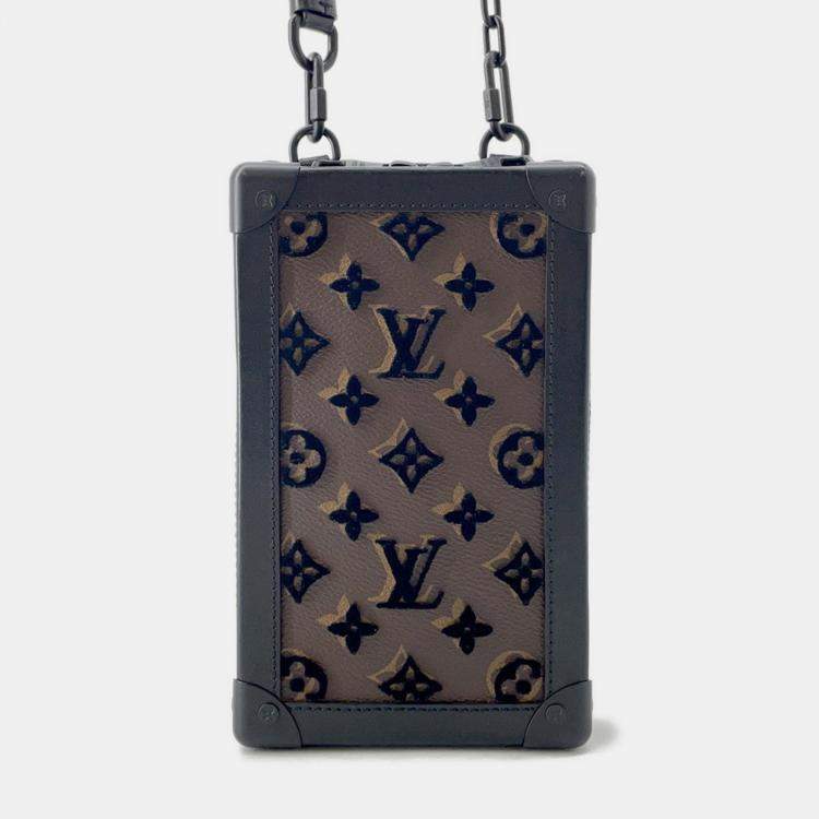 Pre Owned Louis Vuitton Vertical Soft Trunk Noir Monogram / Toughtage