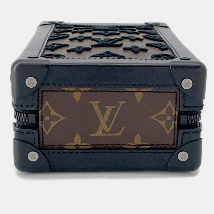 Pre Owned Louis Vuitton Vertical Soft Trunk Noir Monogram / Toughtage