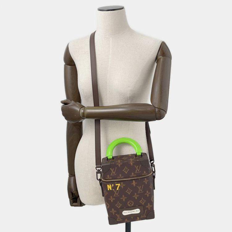 Pre Owned Louis Vuitton Vertical Box Trunk Green Monogram