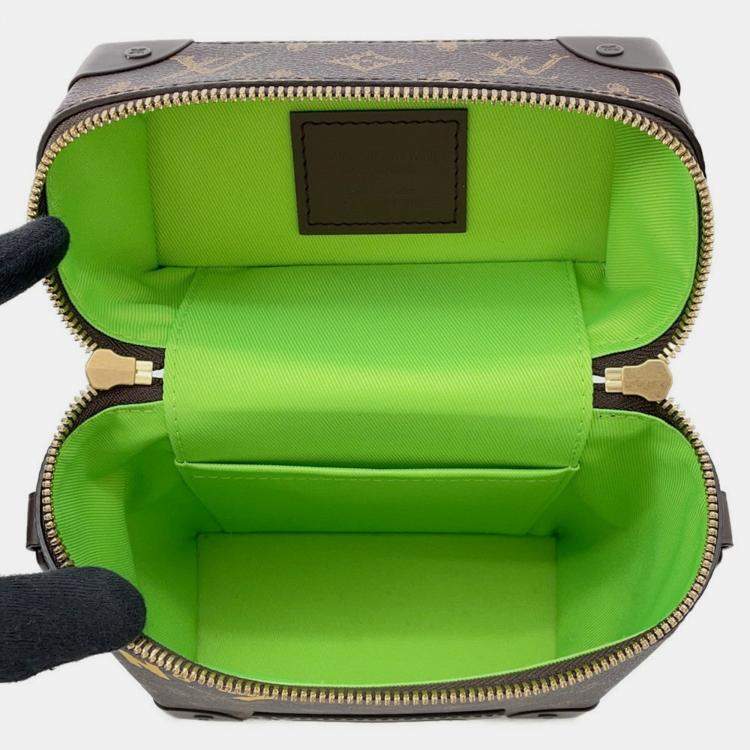 Pre Owned Louis Vuitton Vertical Box Trunk Green Monogram