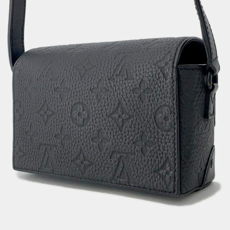 Pre Owned Louis Vuitton Steamer Wearable Wallet Noir Monogram Taurillon