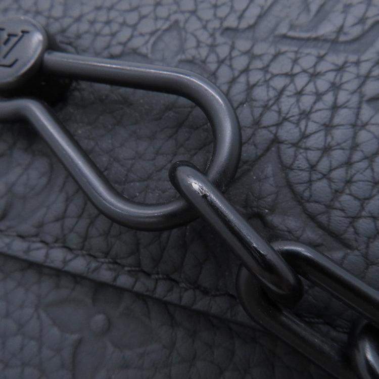 Pre Owned Louis Vuitton Steamer Wearable Wallet Noir Monogram Taurillon