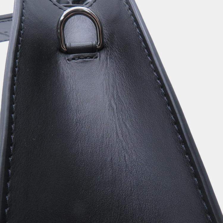 Pre Owned Louis Vuitton Sac Plat Noir Monogram Eclipse Size Mini