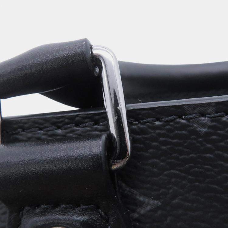 Pre Owned Louis Vuitton Sac Plat Noir Monogram Eclipse Size Mini