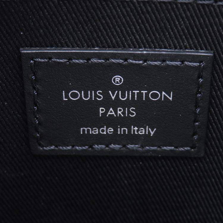 Pre Owned Louis Vuitton Sac Plat Noir Monogram Eclipse Size Mini