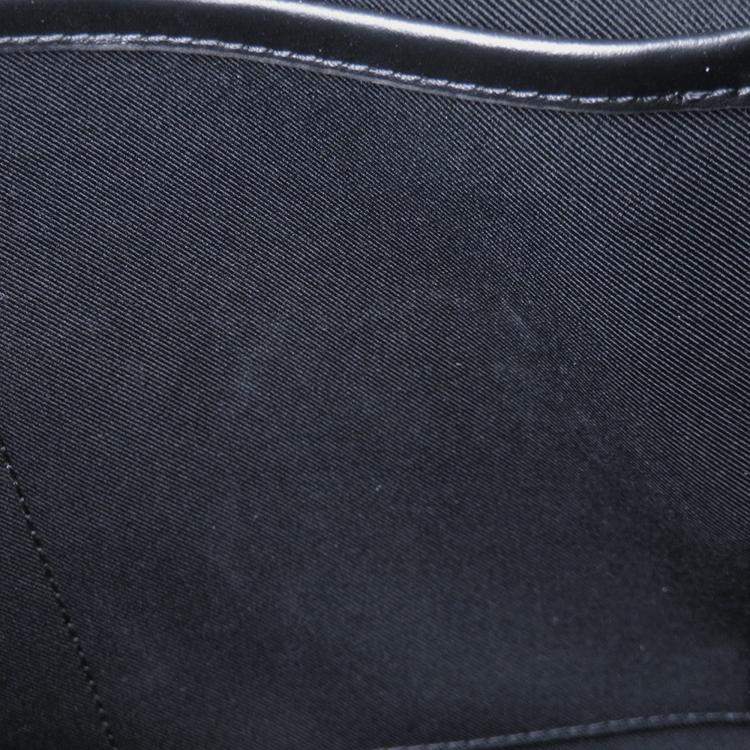 Pre Owned Louis Vuitton Sac Plat / Horizontal Zip Noir Monogram Eclipse