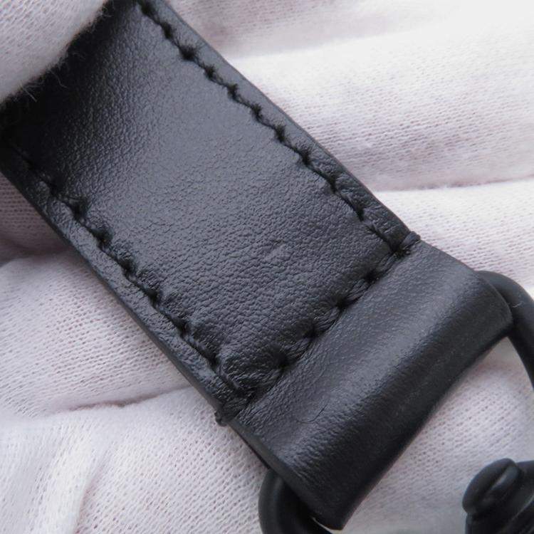 Pre Owned Louis Vuitton Sac Plat / Horizontal Zip Noir Monogram Eclipse