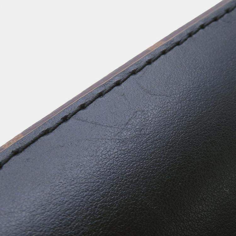 Pre Owned Louis Vuitton Trio Messenger Brown/Orange/Black Monogram Macassar Canvas