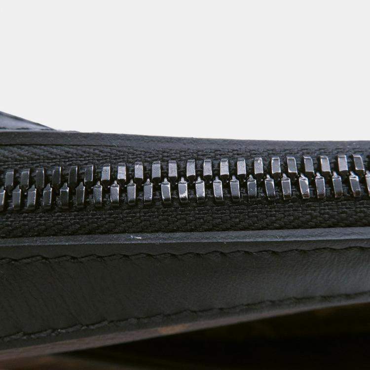 Pre Owned Louis Vuitton Trio Messenger Brown/Orange/Black Monogram Macassar Canvas