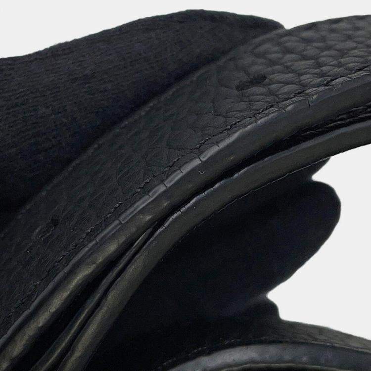 Pre Owned Louis Vuitton Sac Plat Black Monogram Taurillon