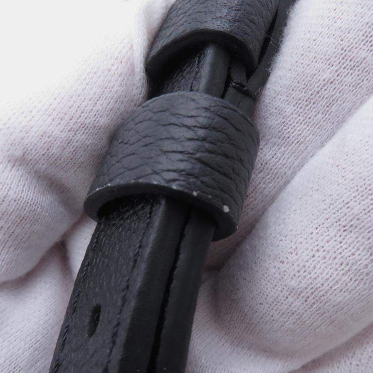 Pre Owned حقيبة لويس فيتون مع ثقوب نوار مونوجرام إمبريانت جلد بحجم بي إم