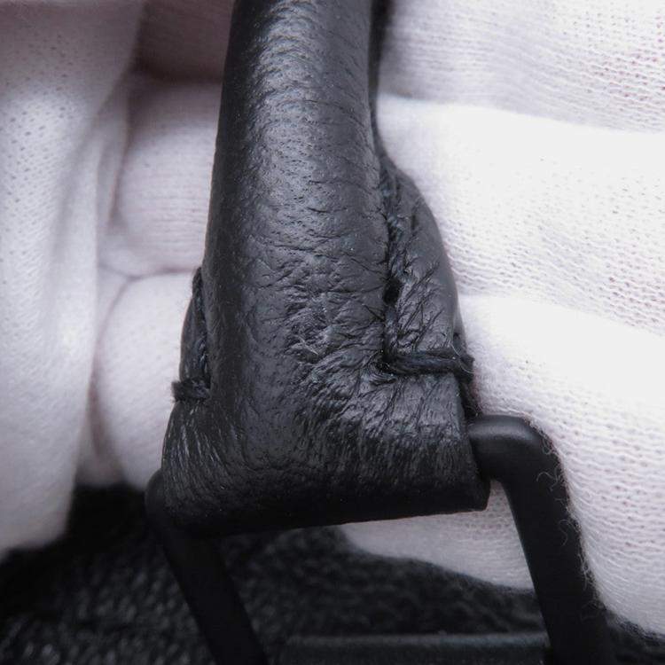 Pre Owned حقيبة لويس فيتون مع ثقوب نوار مونوجرام إمبريانت جلد بحجم بي إم