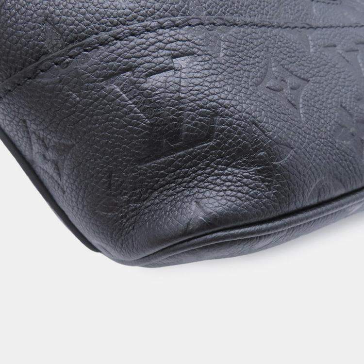 Pre Owned حقيبة لويس فيتون مع ثقوب نوار مونوجرام إمبريانت جلد بحجم بي إم