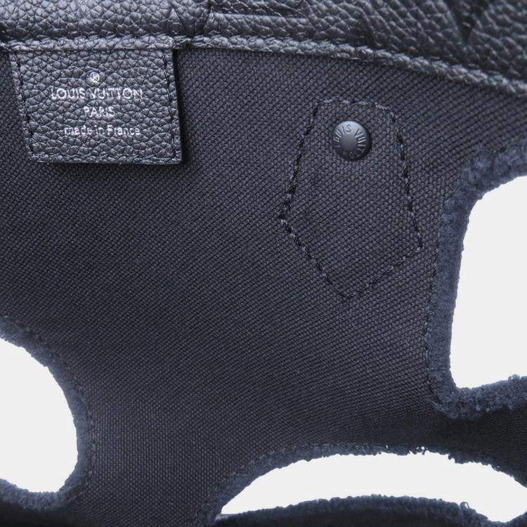 Pre Owned حقيبة لويس فيتون مع ثقوب نوار مونوجرام إمبريانت جلد بحجم بي إم
