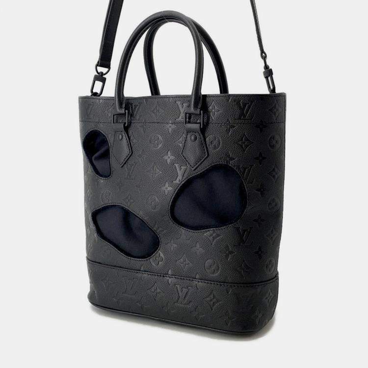 Pre Owned حقيبة لويس فيتون مع ثقوب نوار مونوجرام إمبريانت جلد بحجم بي إم