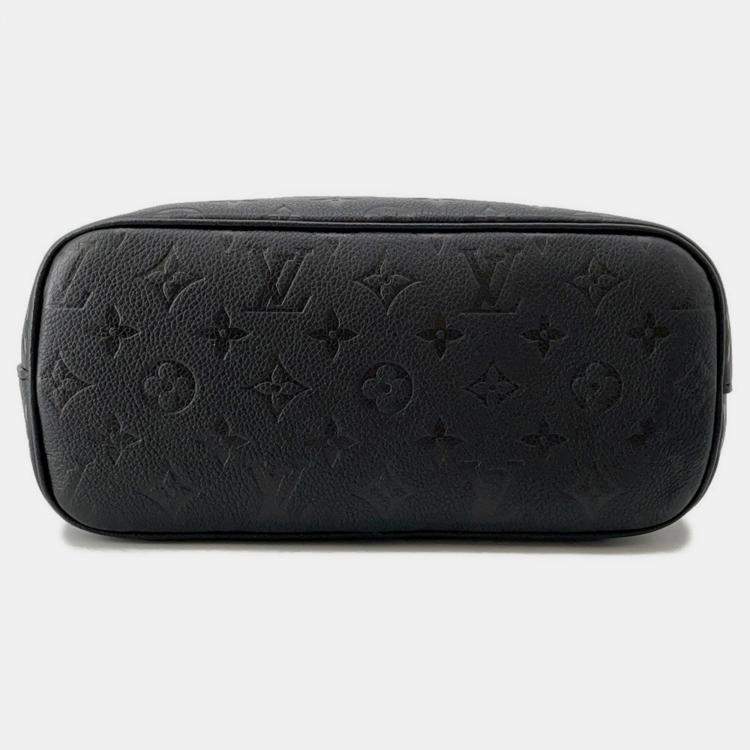 Pre Owned حقيبة لويس فيتون مع ثقوب نوار مونوجرام إمبريانت جلد بحجم بي إم