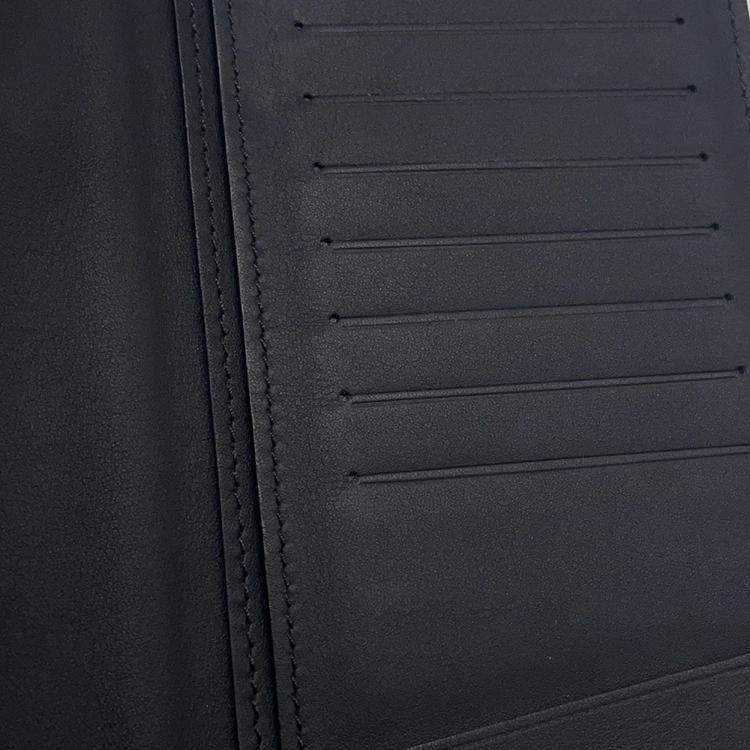 Pre Owned Louis Vuitton Portefeuille Brazza Noir Taurillon Leather/Monogram Pattern