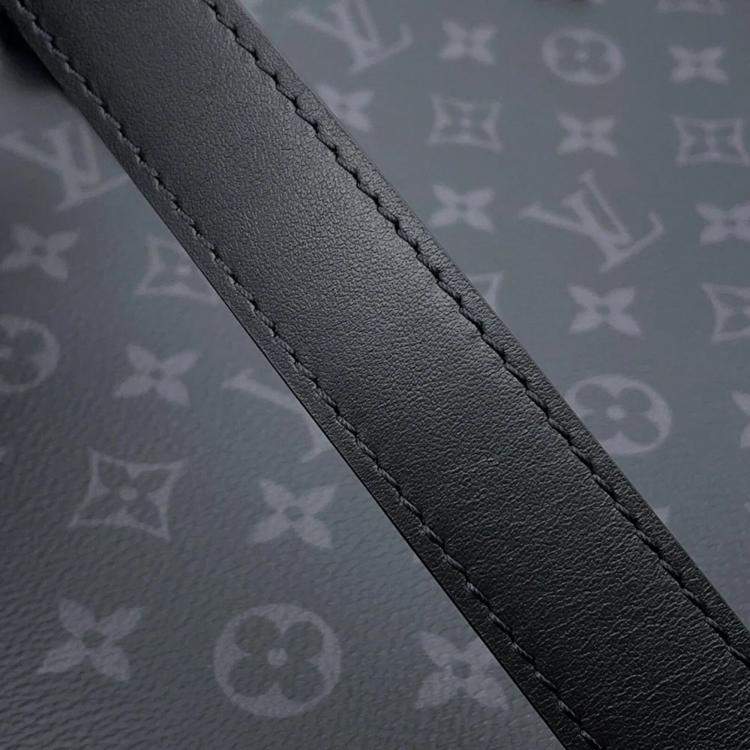 Pre Owned Louis Vuitton Soft Trunk Briefcase Noir Monogram Eclipse