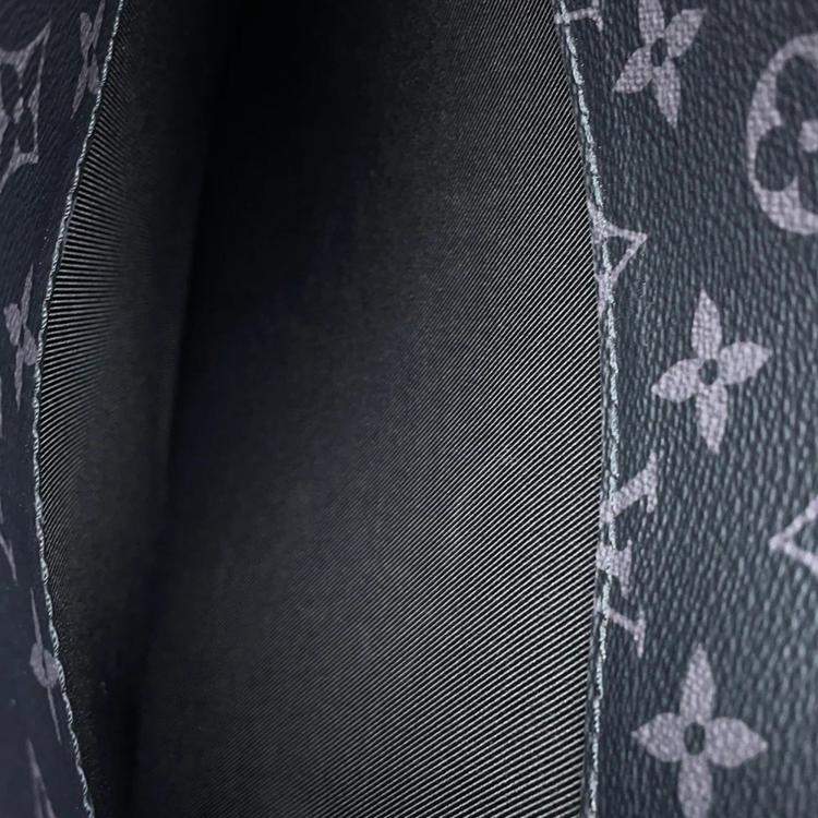 Pre Owned Louis Vuitton Soft Trunk Briefcase Noir Monogram Eclipse