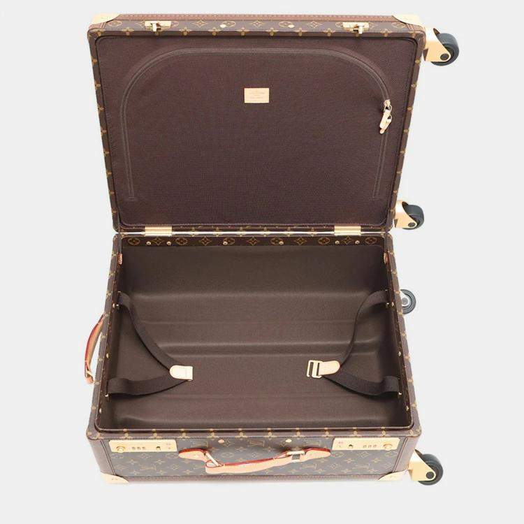 Pre Owned Louis Vuitton Suitcase Rolling Trunk Brown Monogram