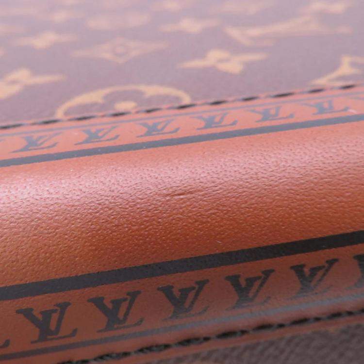 Pre Owned Louis Vuitton Suitcase Rolling Trunk Brown Monogram